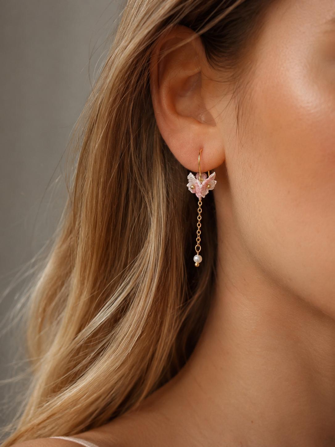 Petite Blossom Drop Earrings