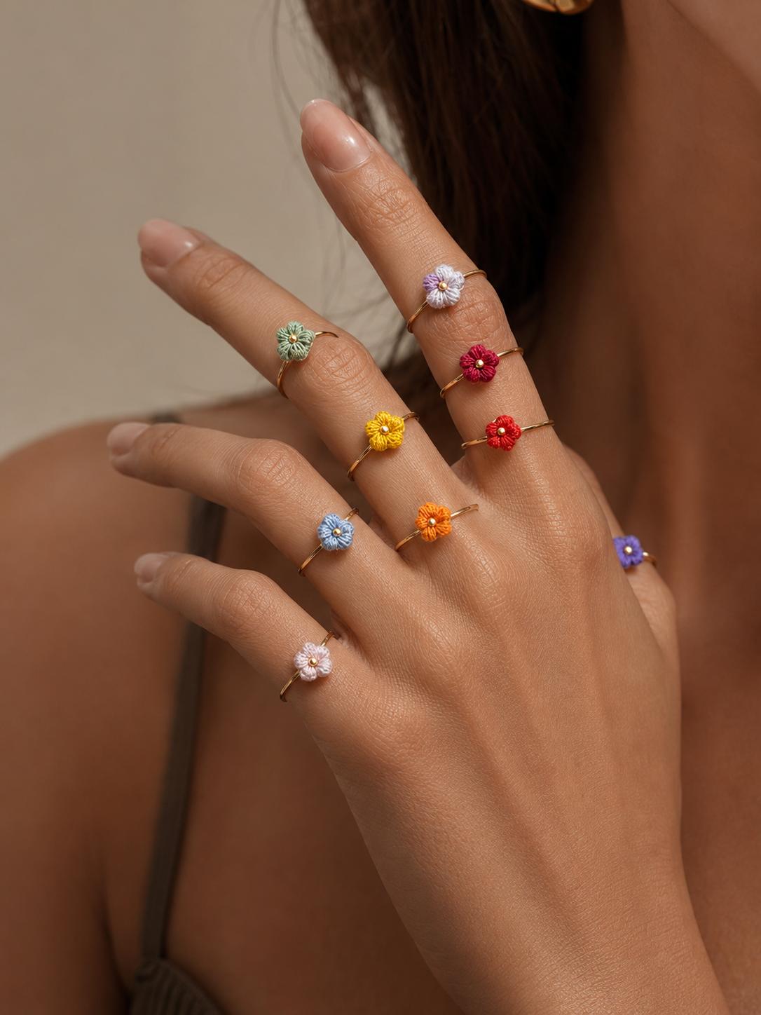 Puff Blossom Ring