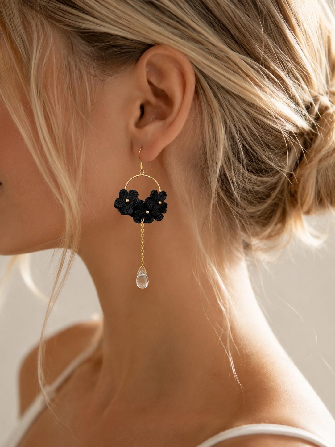 Blossom Halo Drop Earrings
