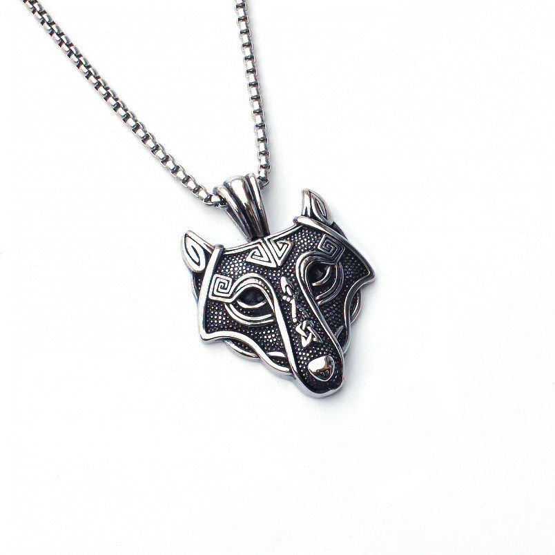 Stainless Steel Necklace  | Wolf