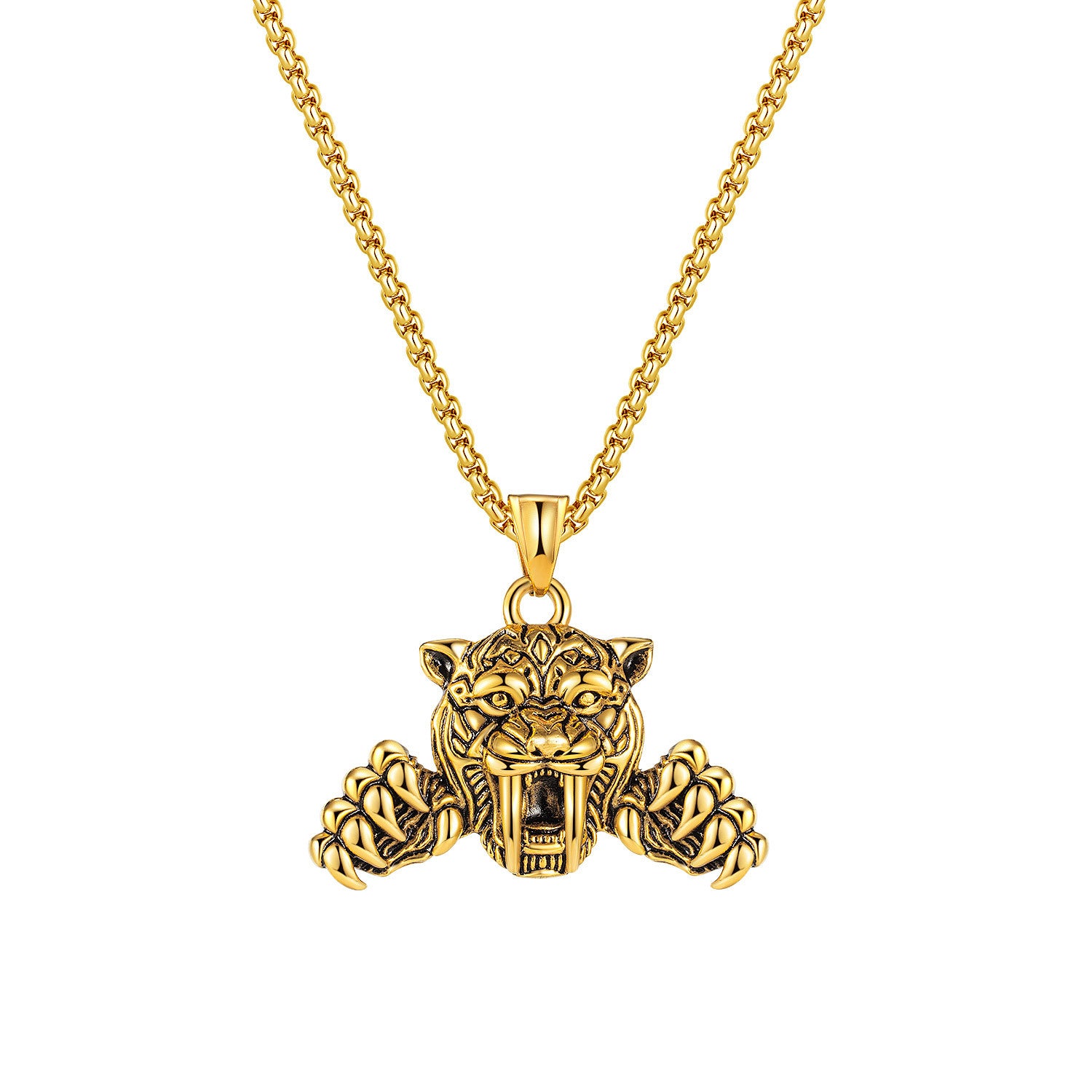 Stainless Steel Necklace  | Tiger & Leopard