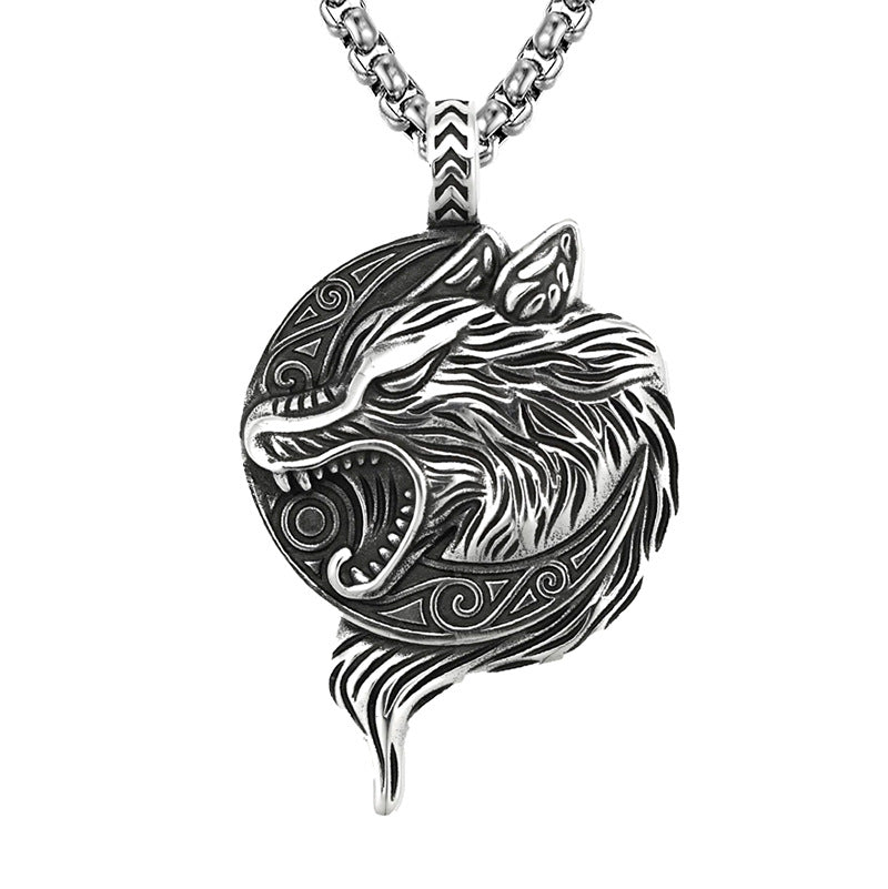 Stainless Steel Necklace  | Wolf