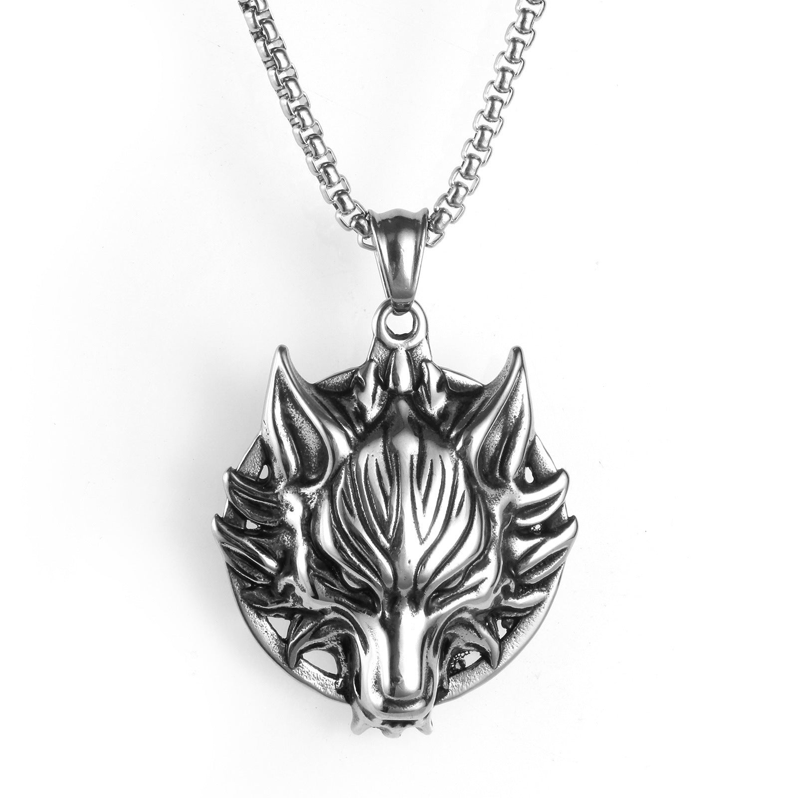 Stainless Steel Necklace  | Wolf