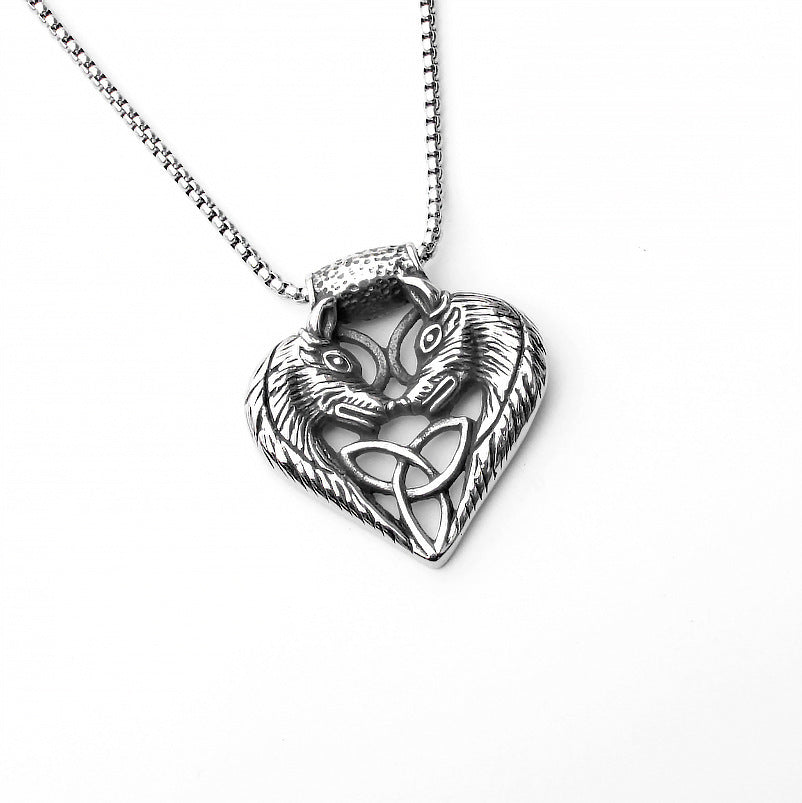 Stainless Steel Necklace  | Wolf