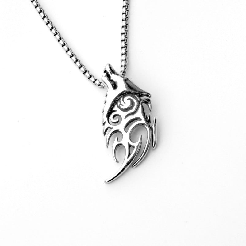 Stainless Steel Necklace  | Wolf