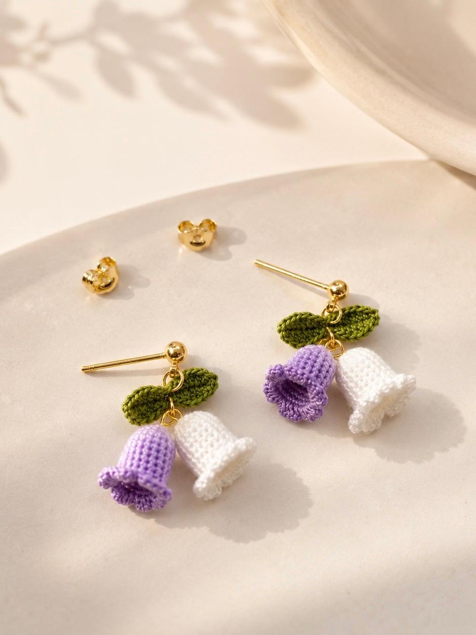 Lily of the Valley Stud Earrings