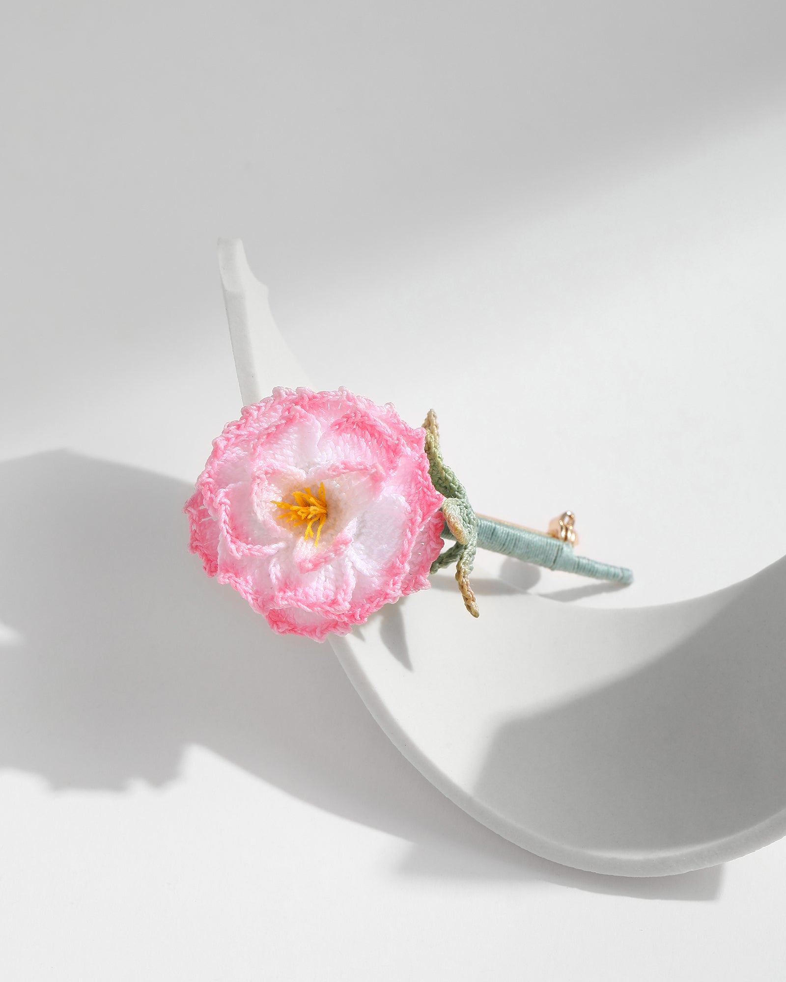 Micro Crochet Brooches | Peony