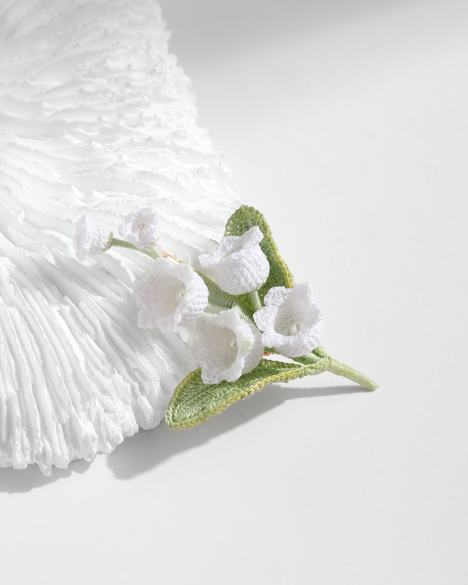 Micro Crochet Brooches | Lily of the valley