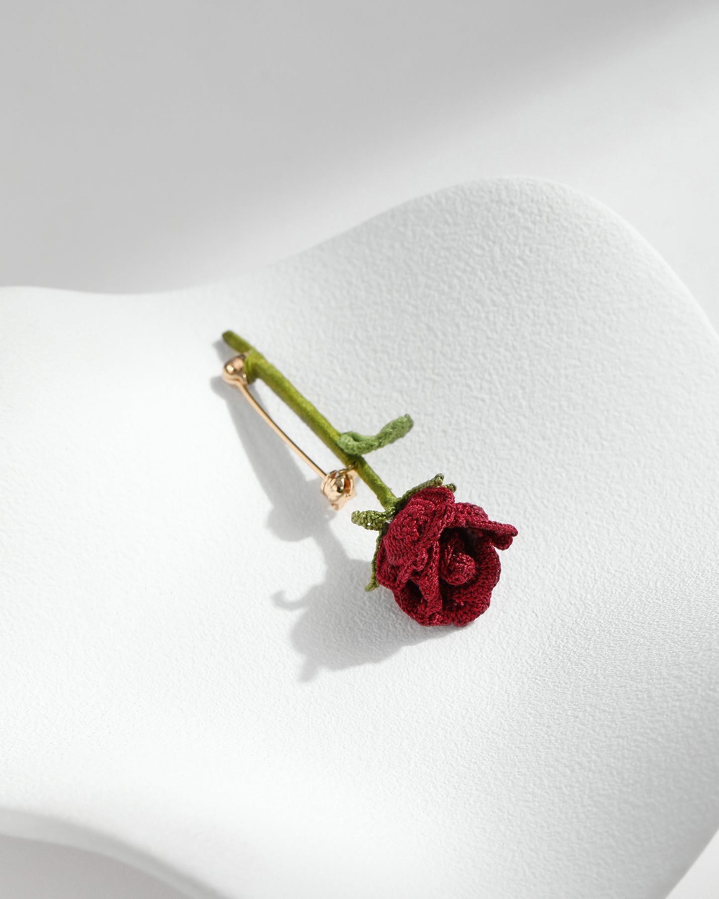 Micro Crochet Brooch | Rose