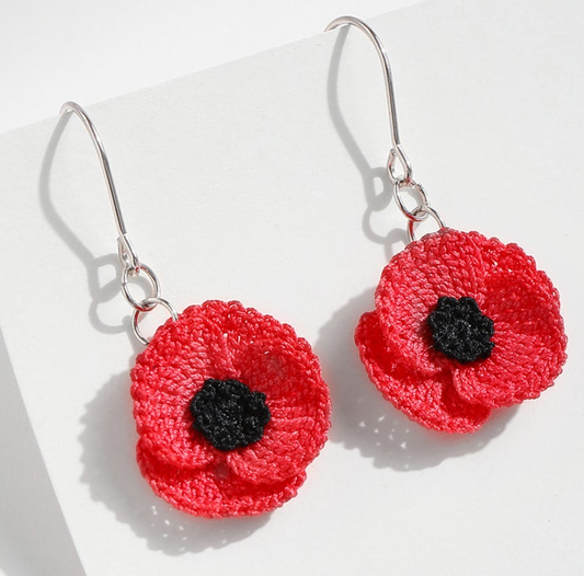 Micro Crochet Earring | Poppy