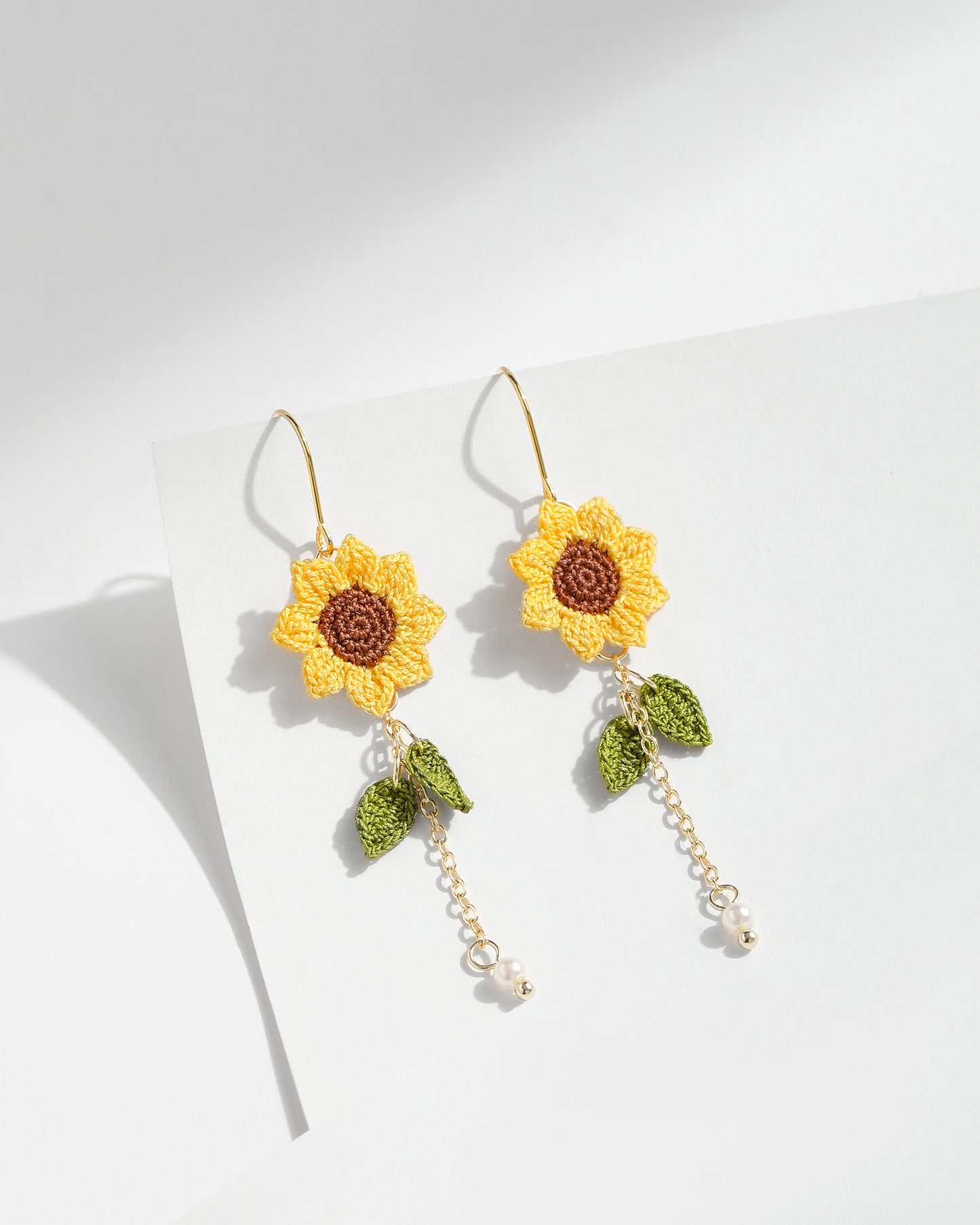 Micro Crochet Earring | Sunflower