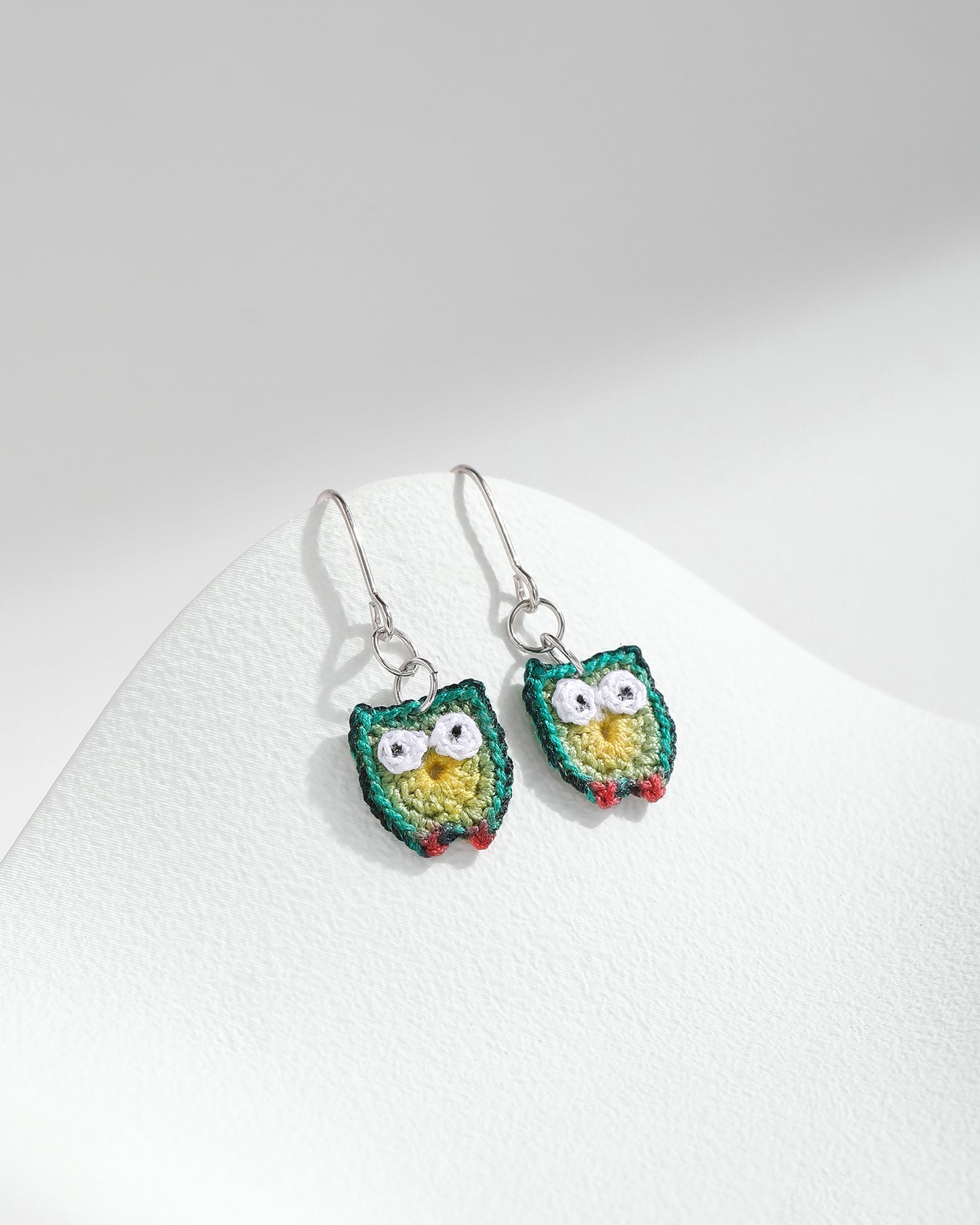 Micro Crochet Earring | Owl