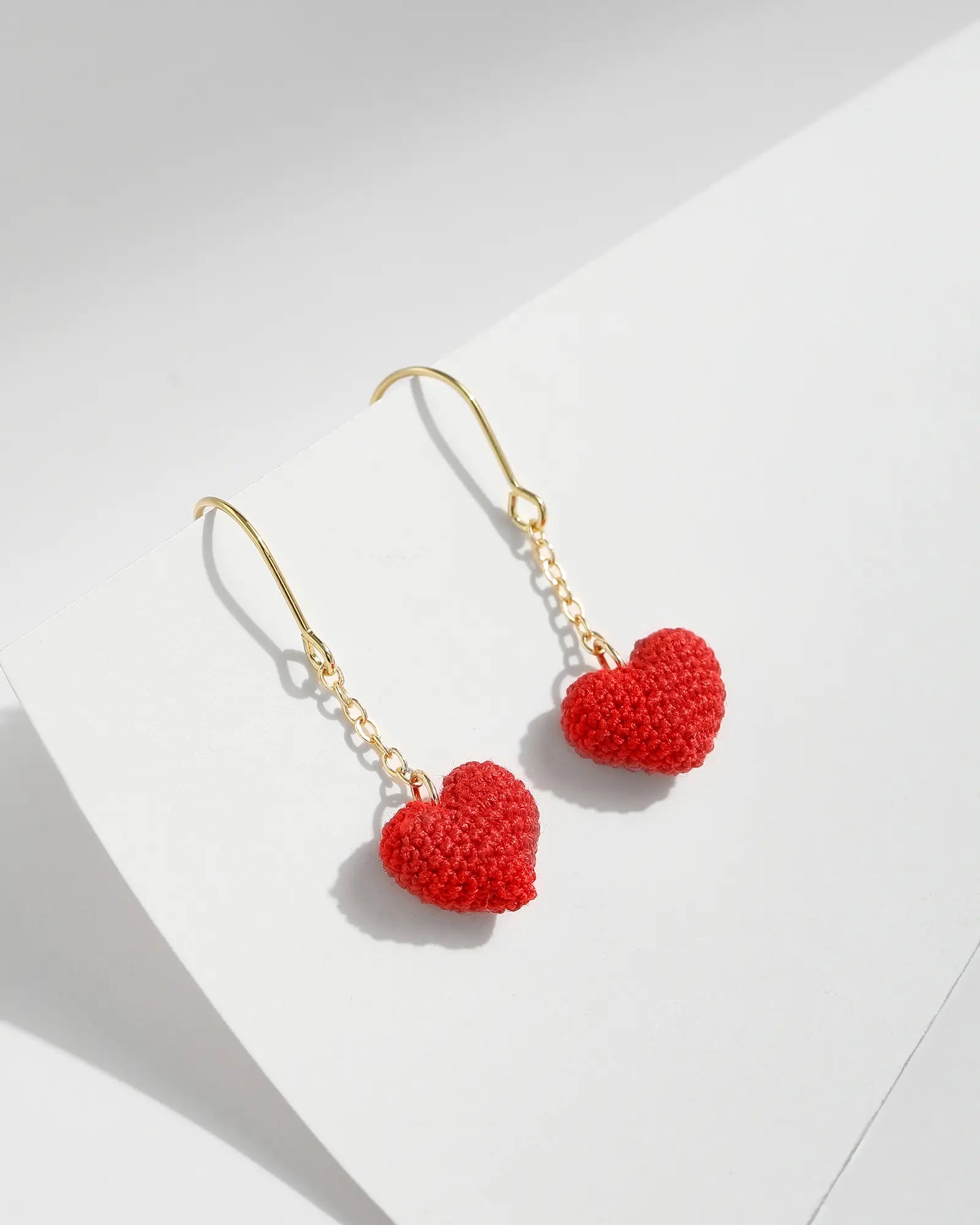 Love Heart Drop Earrings
