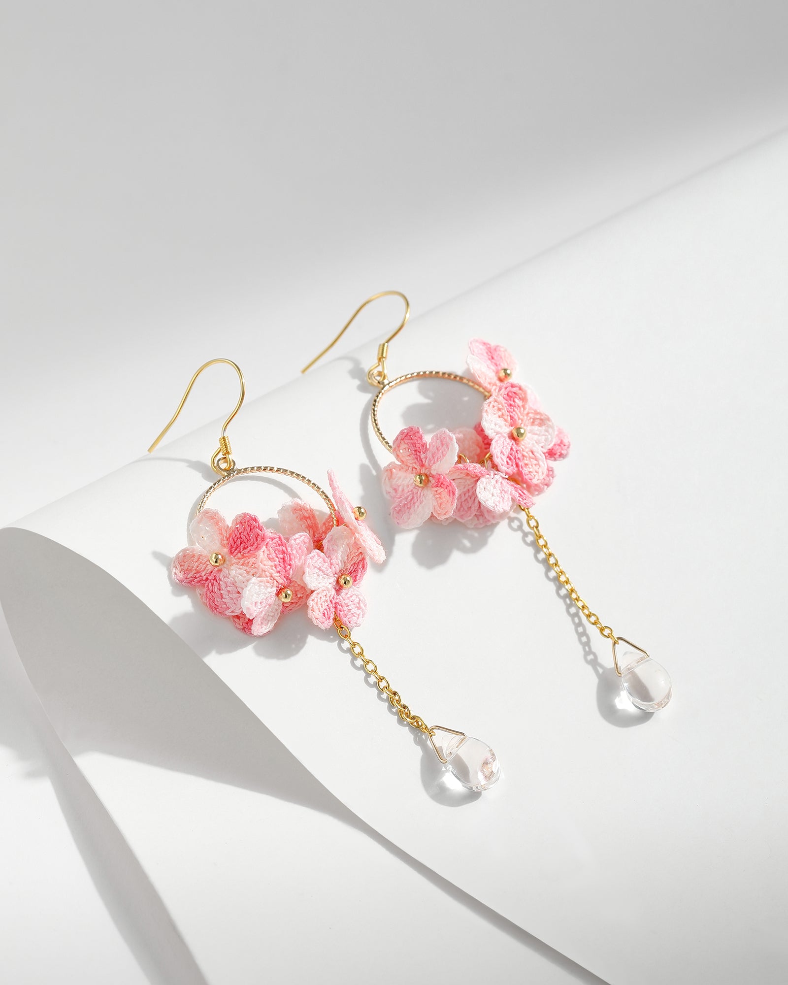 Micro Crochet Earrings | Circle Flowers Blossom