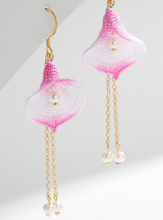 Micro Crochet Earring | Calla lily