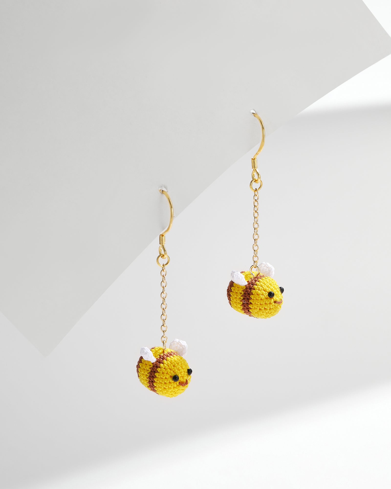 Micro Crochet Earrings | Bee