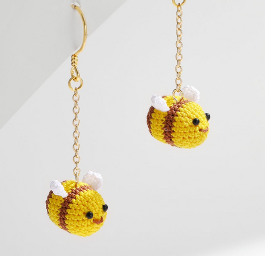 Micro Crochet Earring | Bee