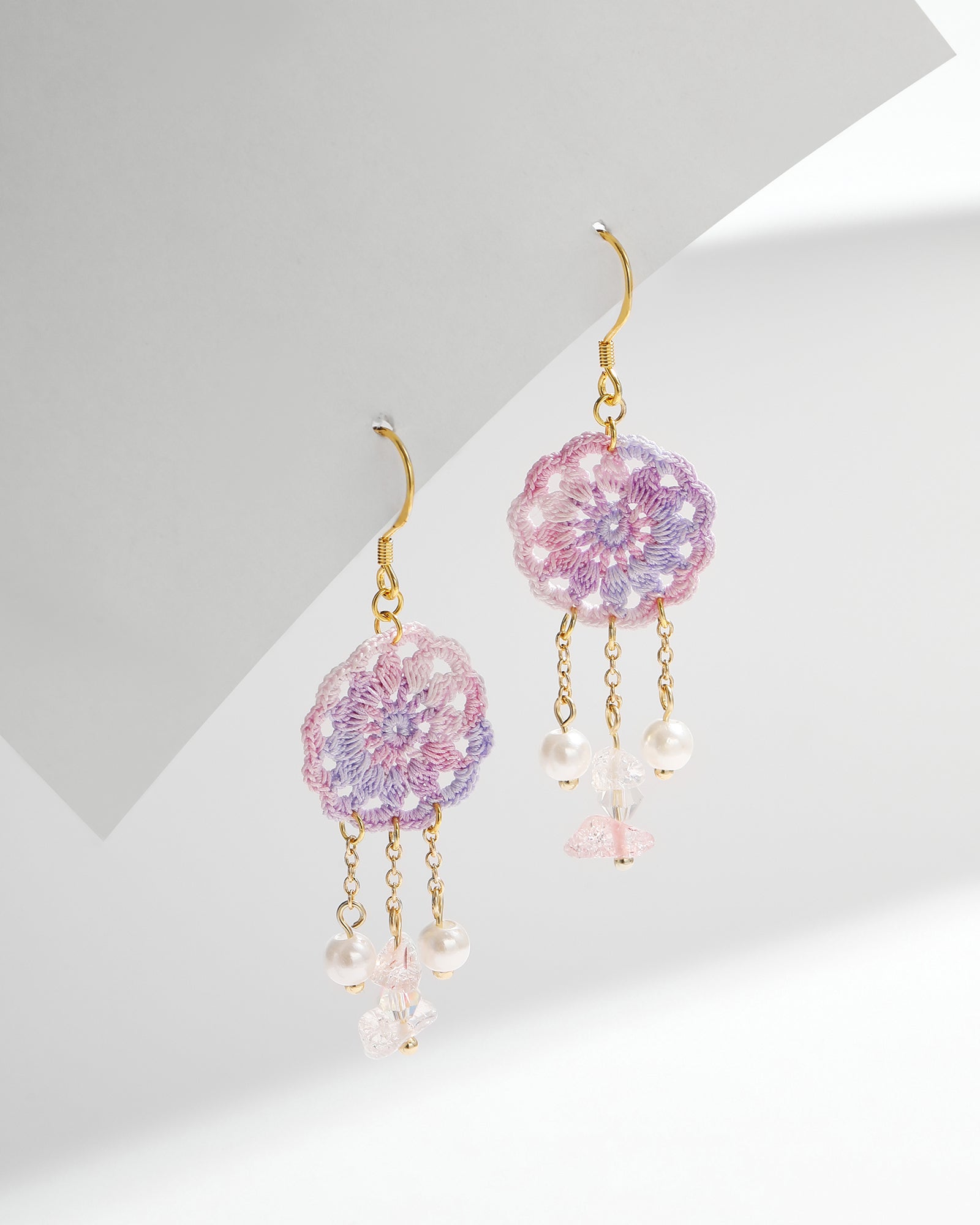 Micro Crochet Earrings | Dream catcher