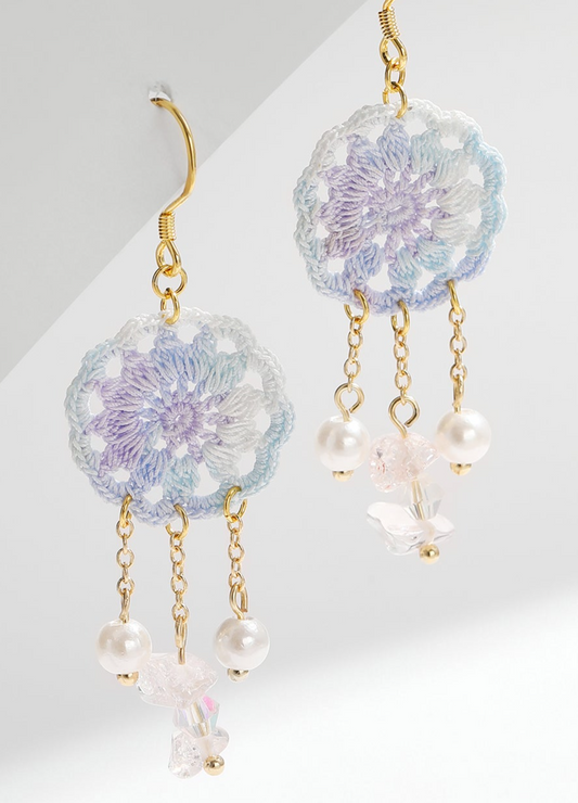 Micro Crochet Earring | Dreamcatcher