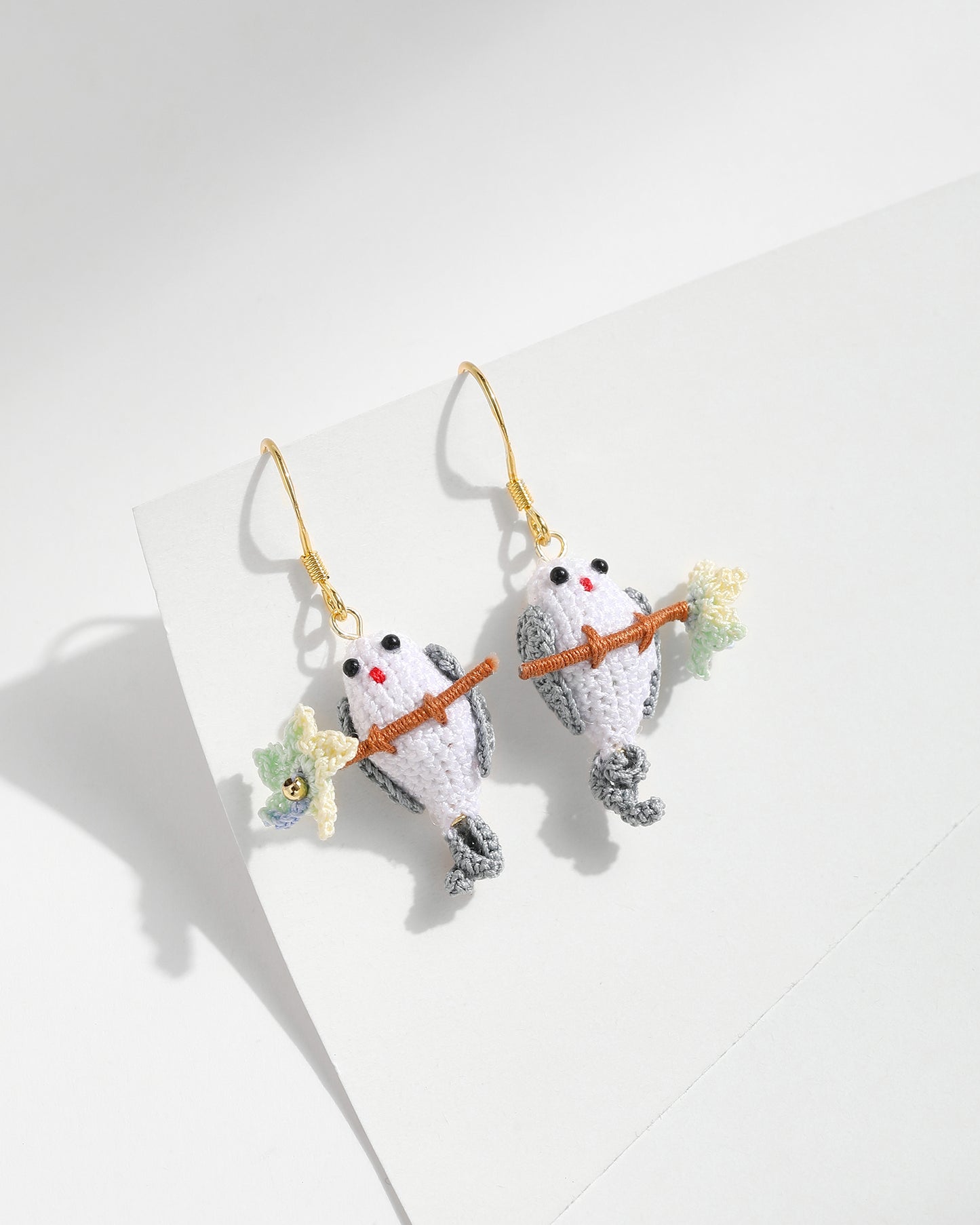 Micro Crochet Earring |  Parrot