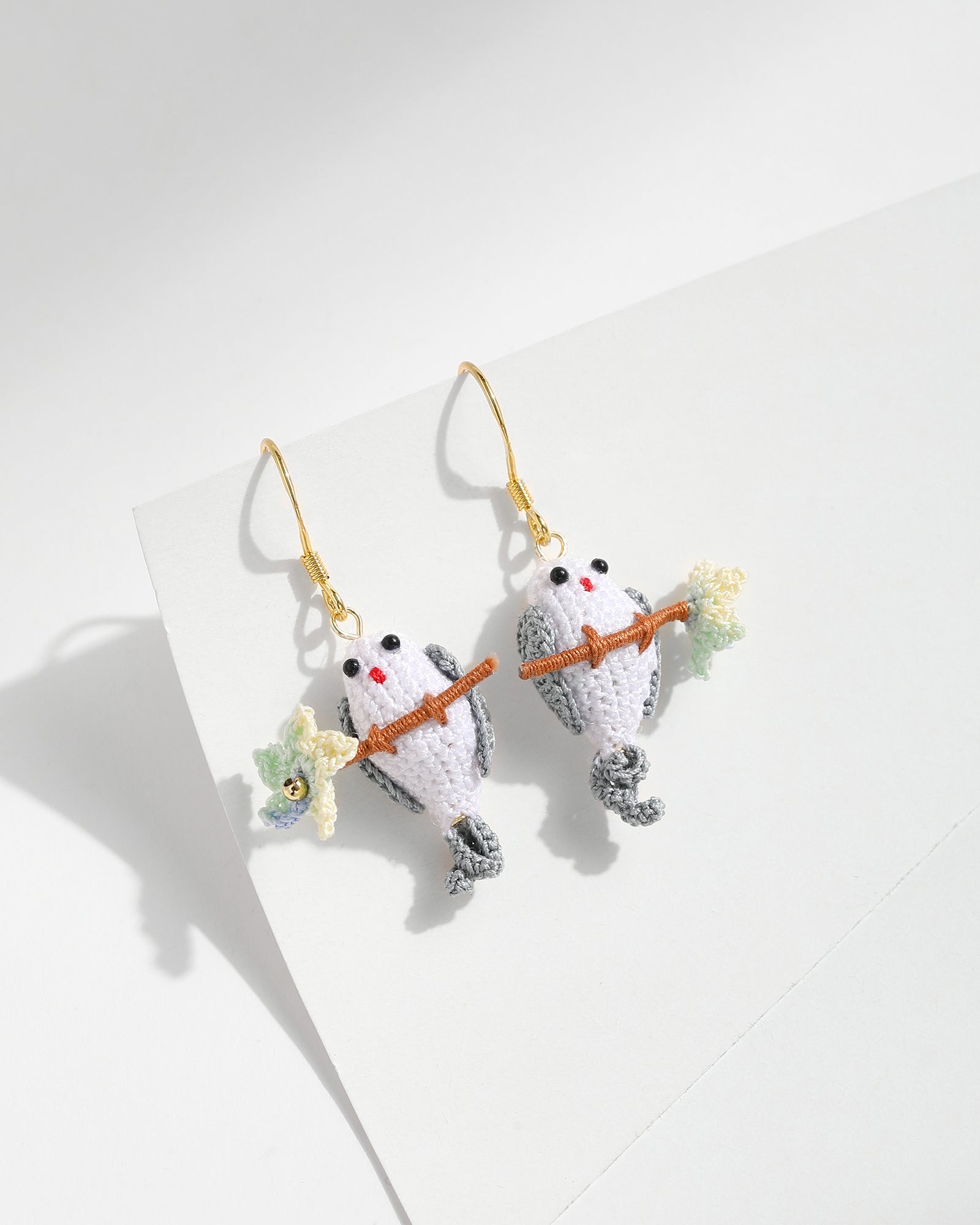 Micro Crochet Earrings |  Birds
