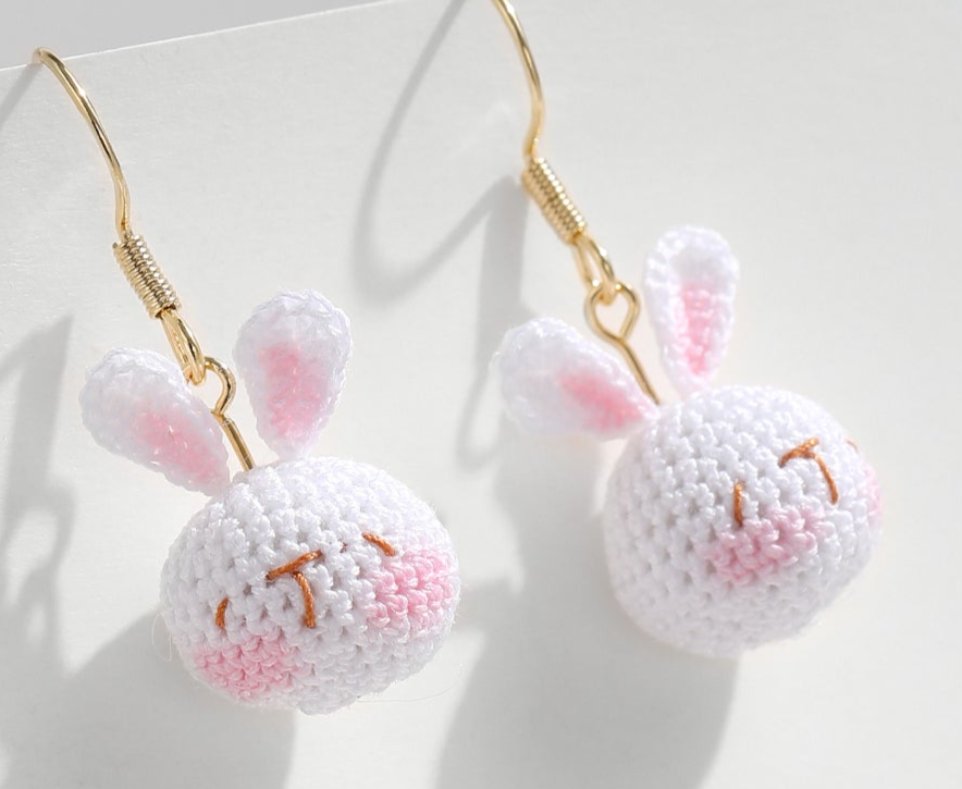 Micro Crochet Earrings | Bunny