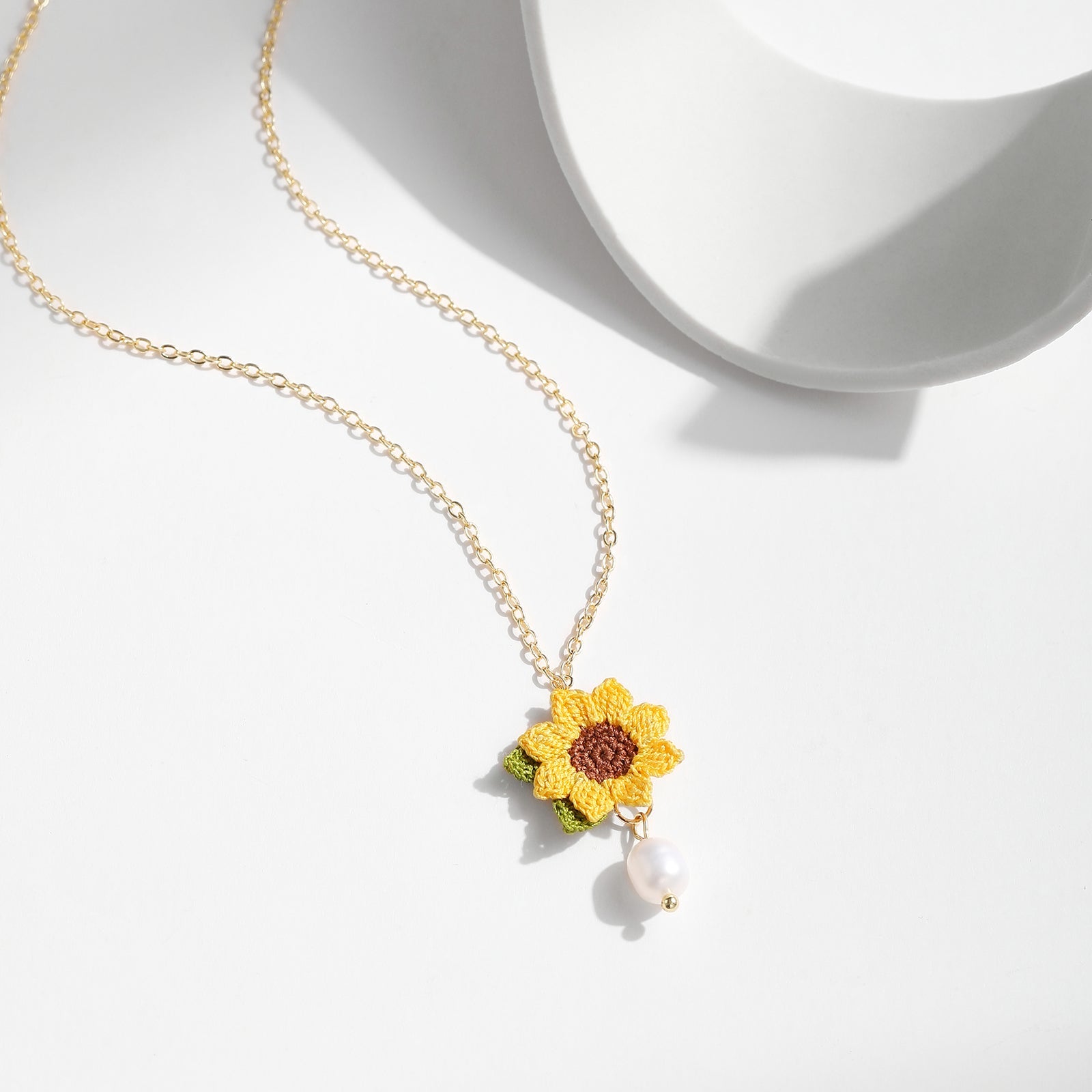 Micro Crochet Necklaces  | Sunflower