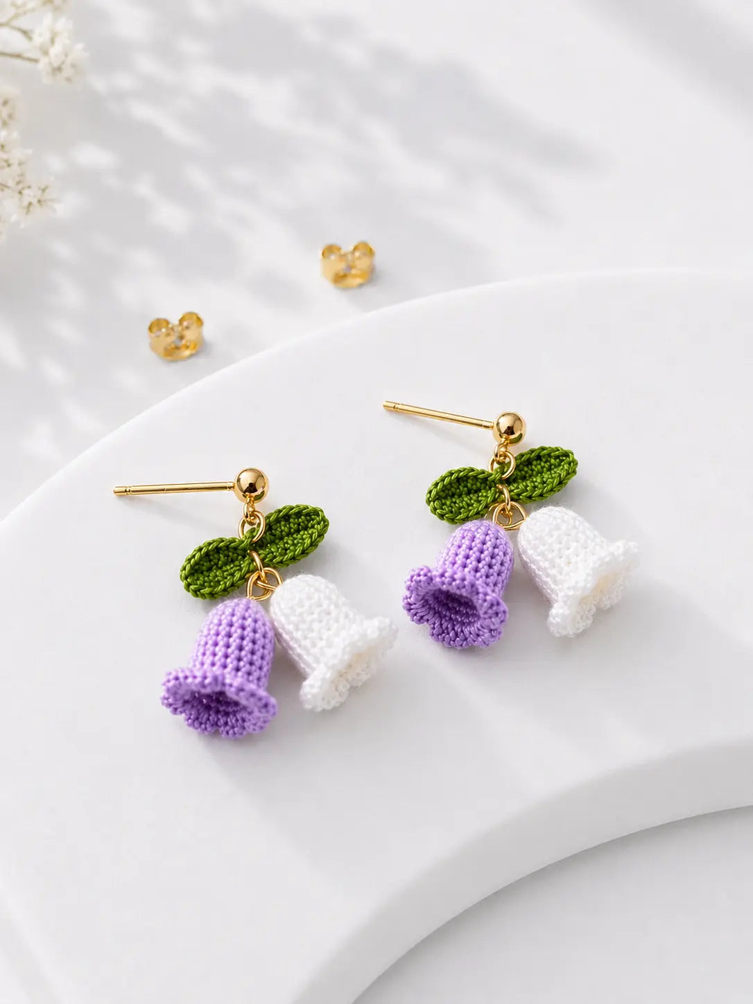 Lily of the Valley Stud Earrings