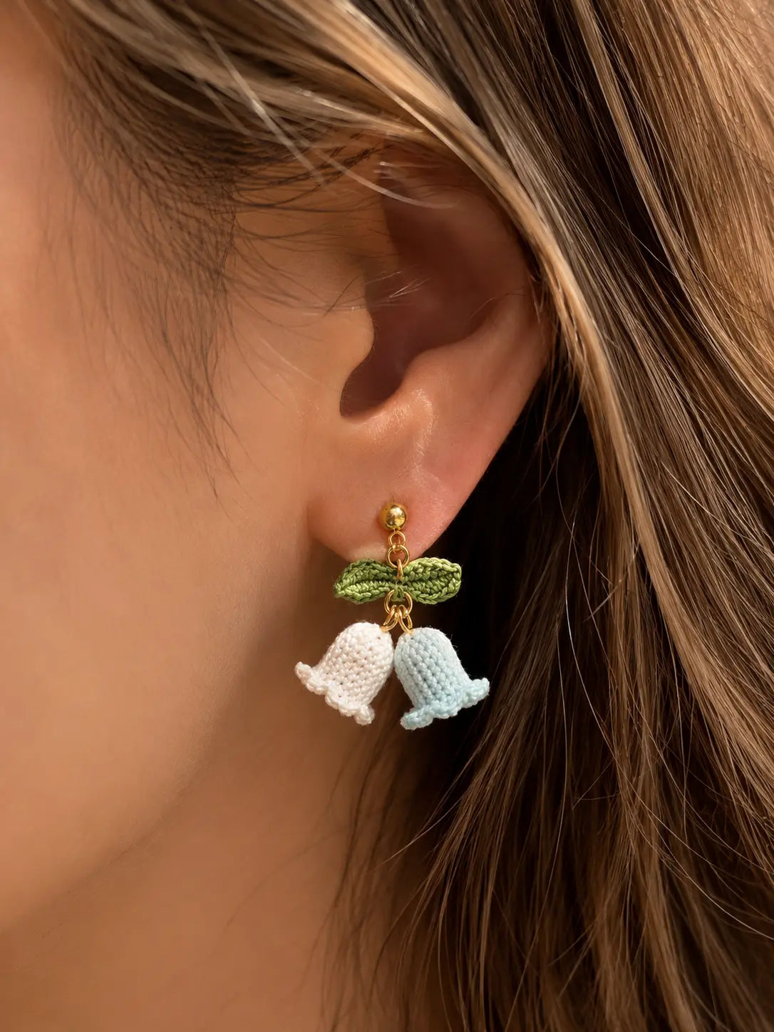 Lily of the Valley Stud Earrings