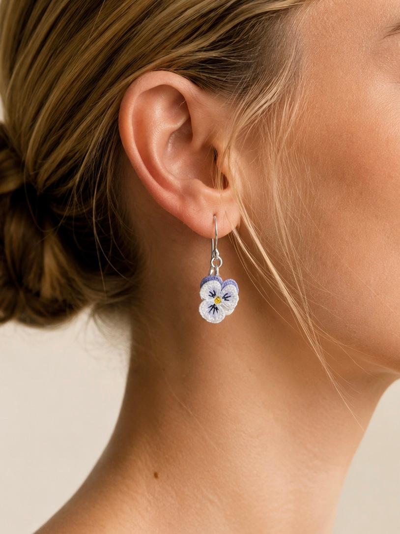 Pansy Earrings