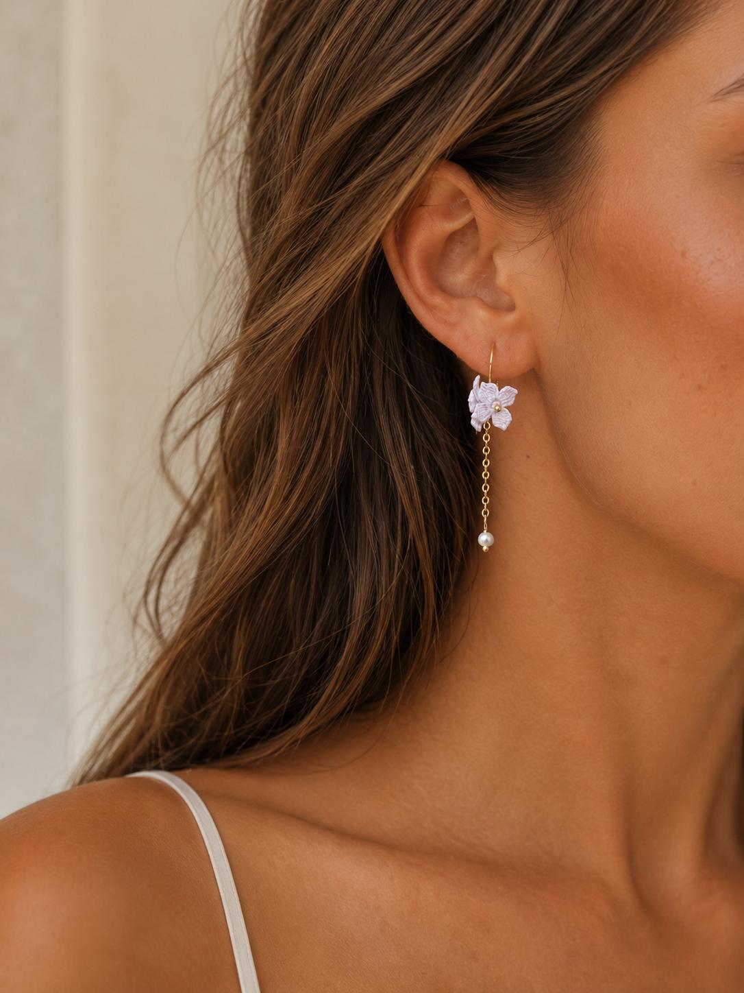 Petite Blossom Drop Earrings