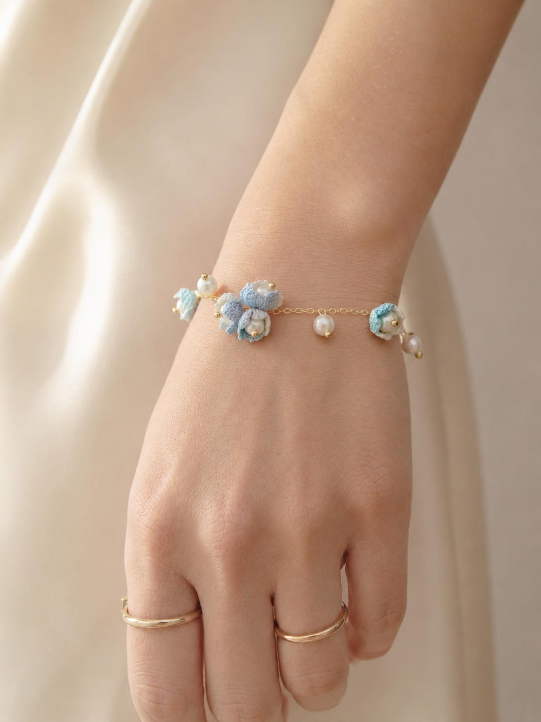 Micro Crochet Bracelets  |  Lily of the Valley Flowers