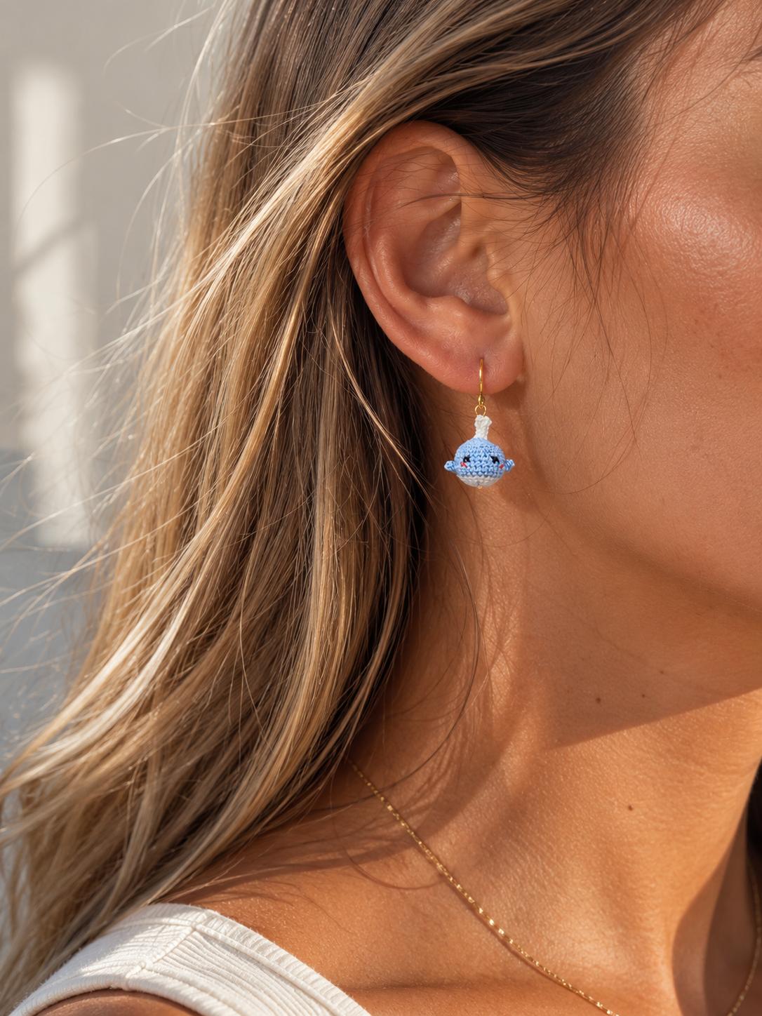 Whale Earrings