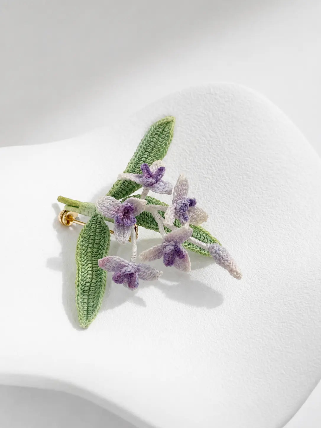 Orchid Keepsake Brooch