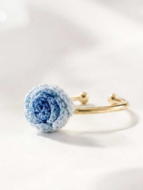 Blue Rose Ring