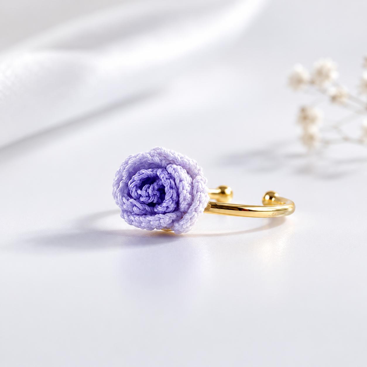 Purple Rose Ring