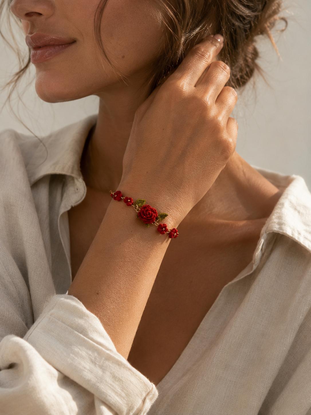 Rose & Flower Bracelet