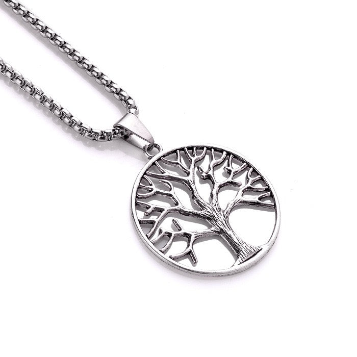 Stainless Steel Tree of Life Necklace