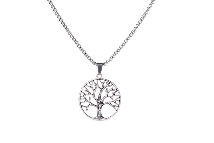 Stainless Steel Tree of Life Necklace