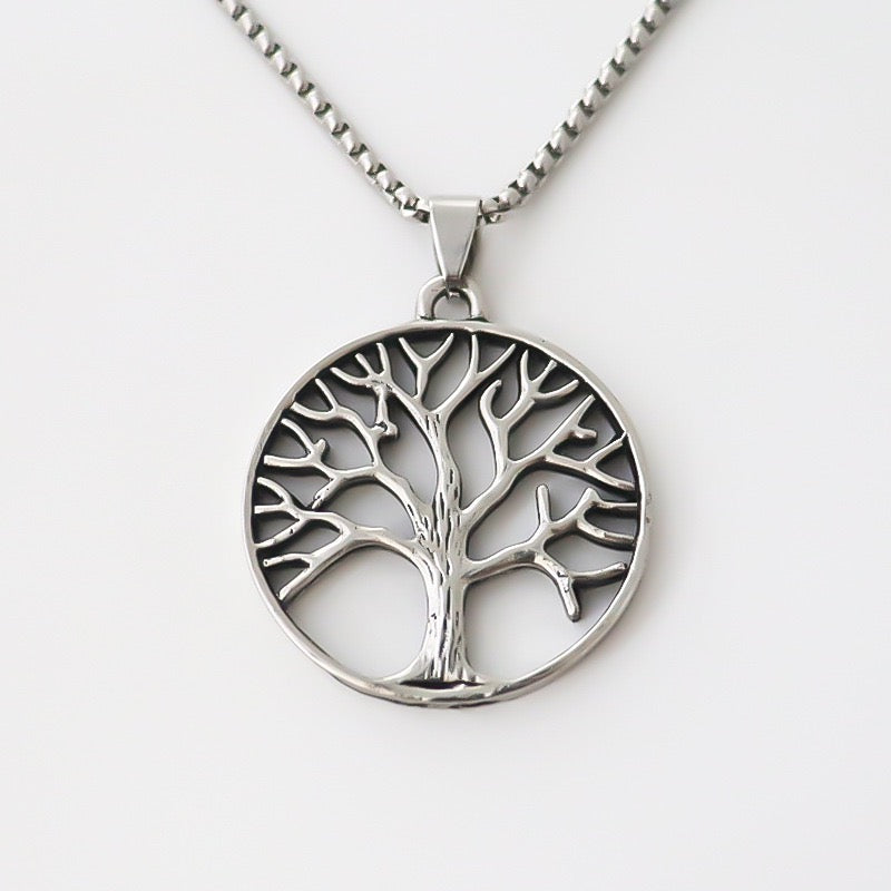 Stainless Steel Tree of Life Necklace