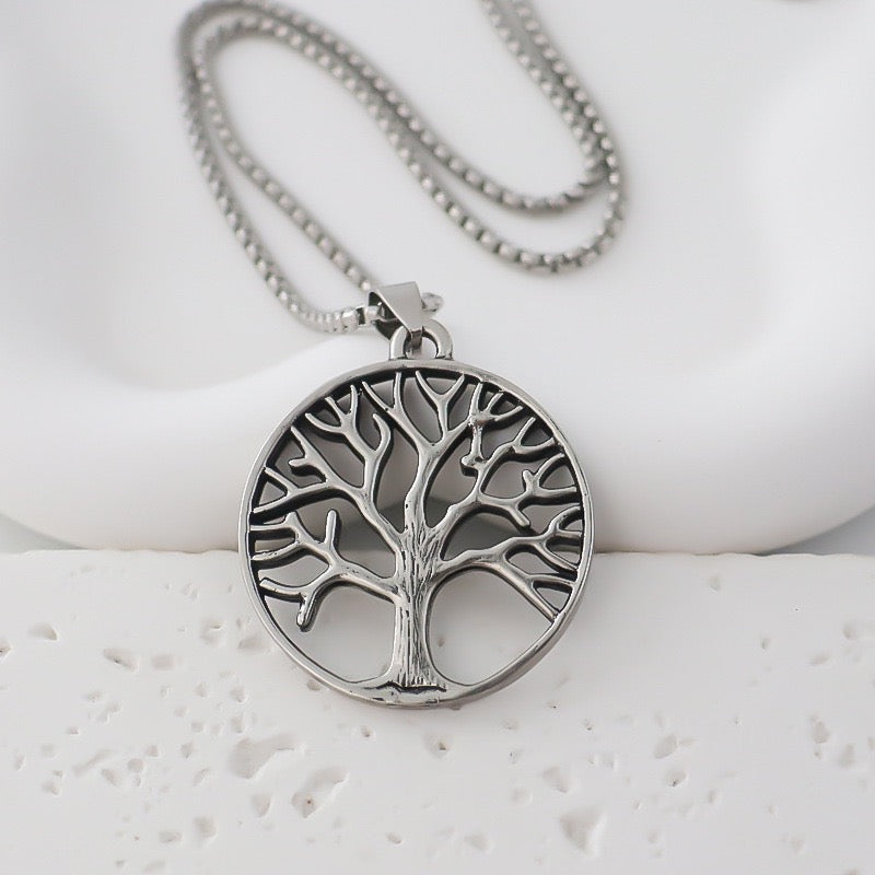 Stainless Steel Tree of Life Necklace