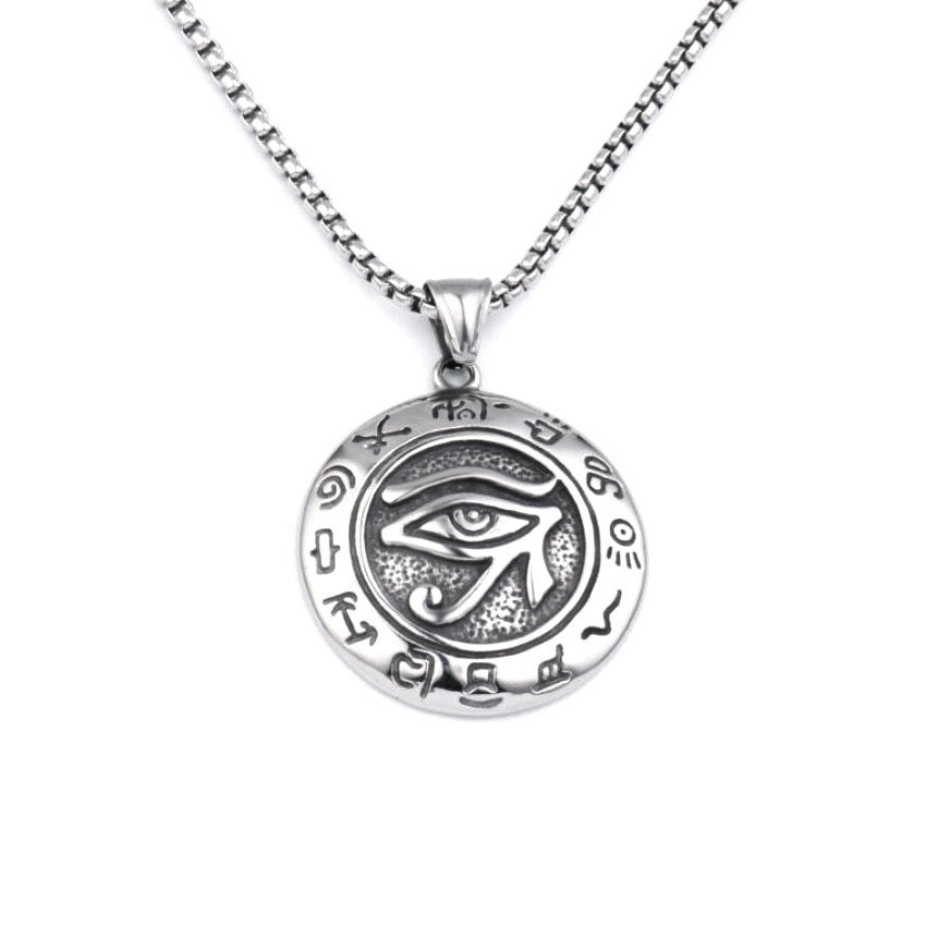 Stainless Steel Egypt Eye of Horus Necklace