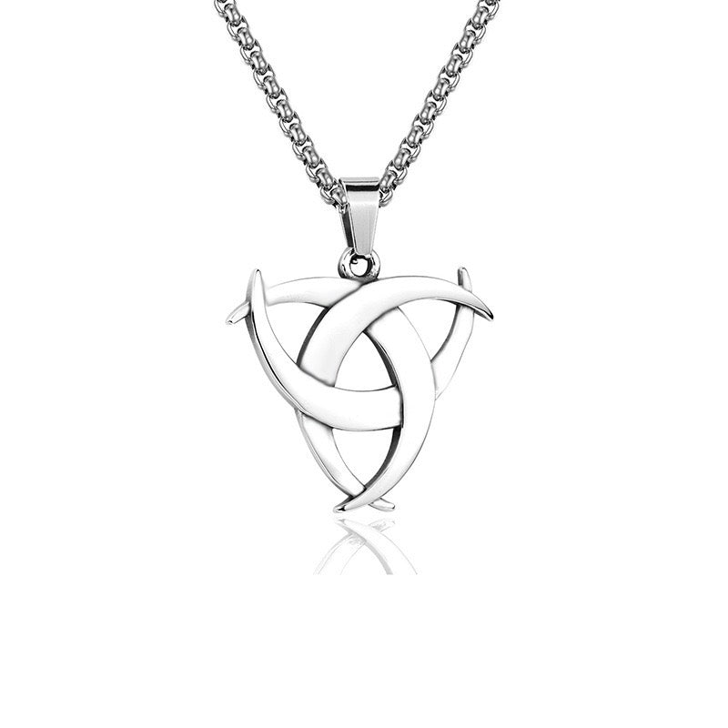 Stainless Steel Viking Celtic Trinity Knot Necklace