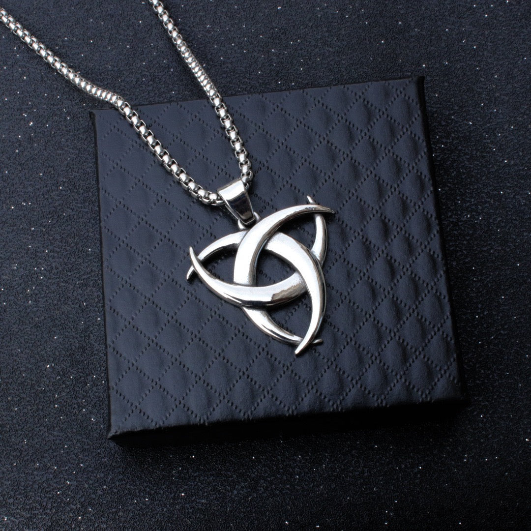 Stainless Steel Viking Celtic Trinity Knot Necklace