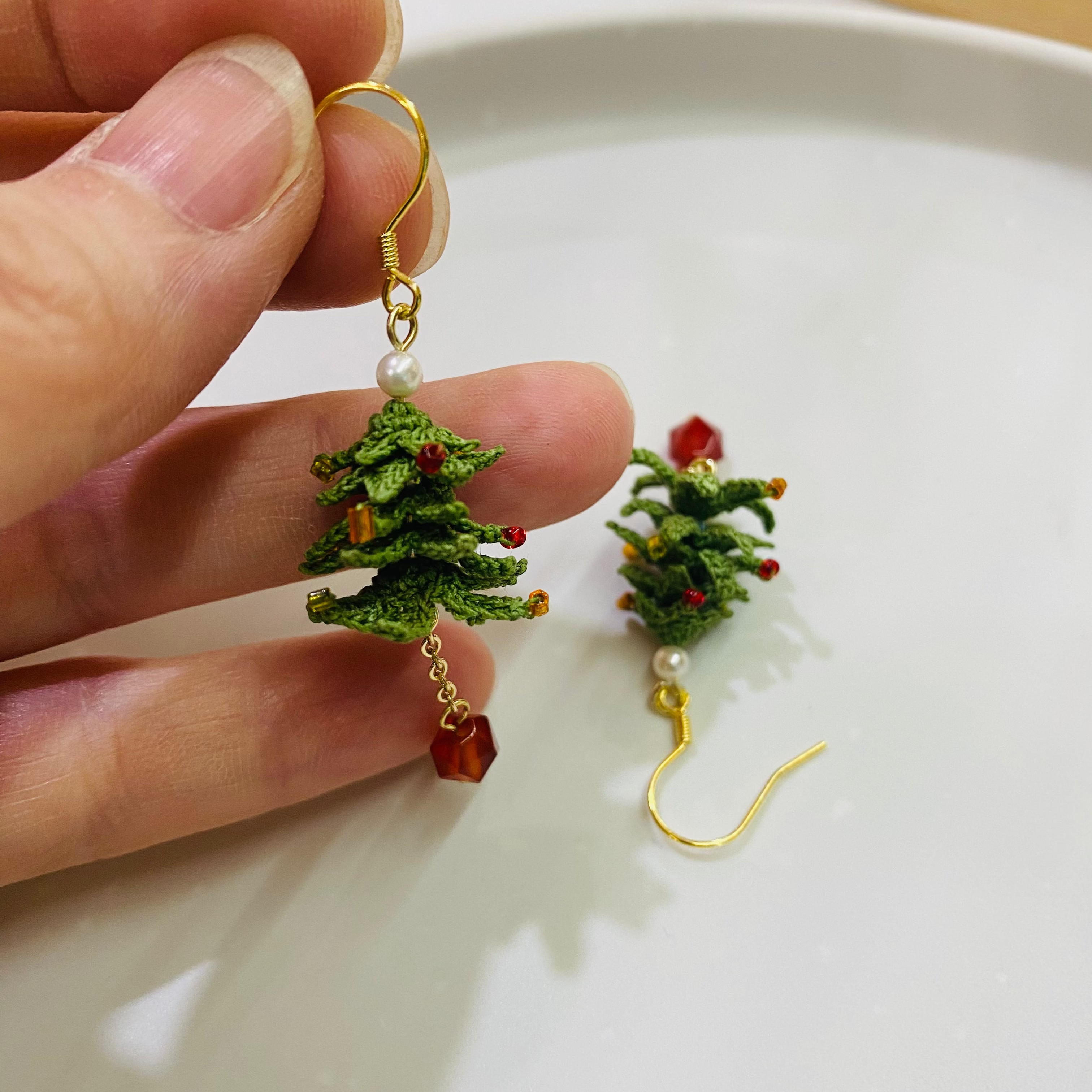 🎄2025 NEW DESIGN 🎄Micro Crochet Earrings | Christmas Tree