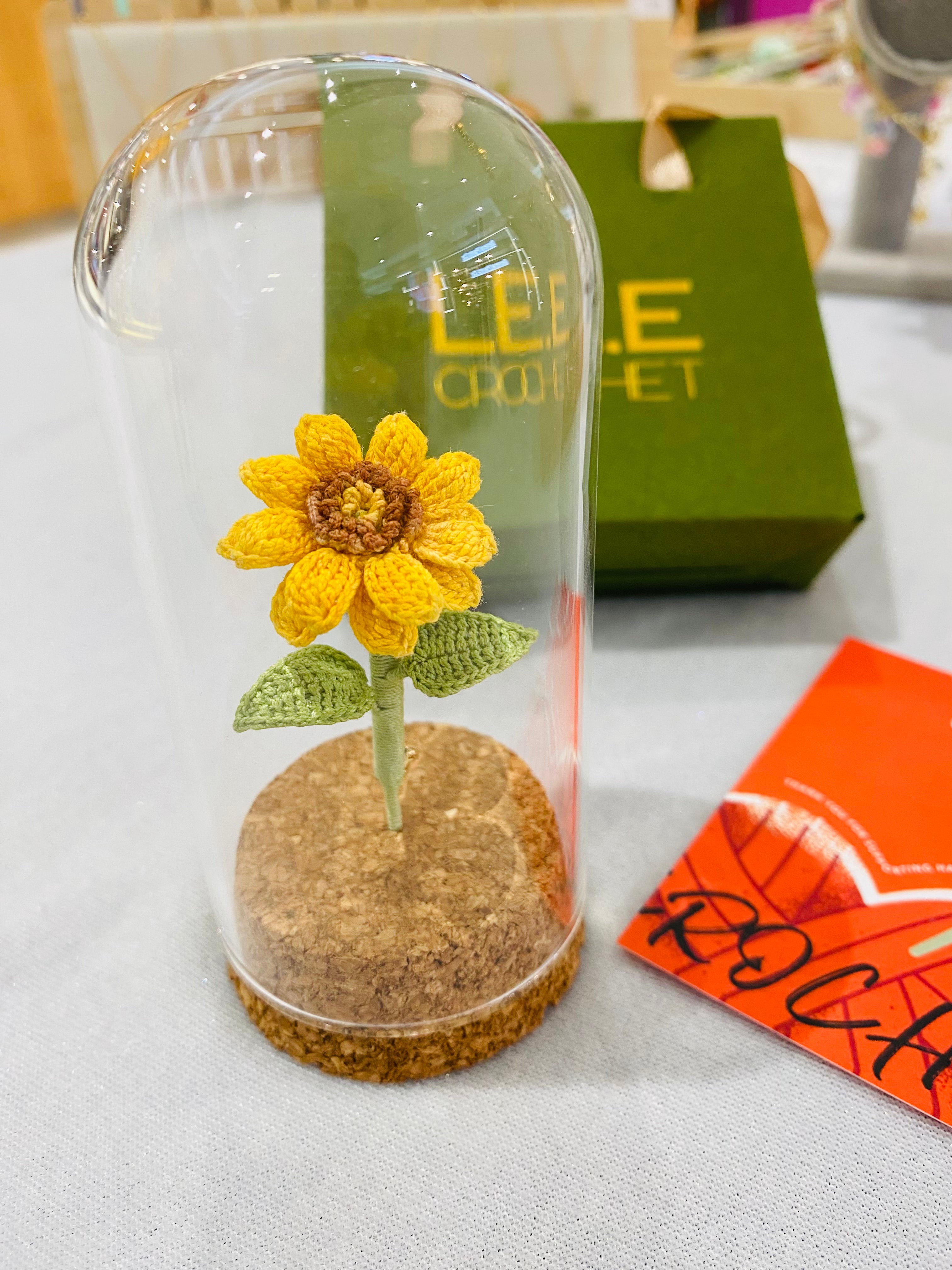 Micro Crochet Brooches | Sunflower