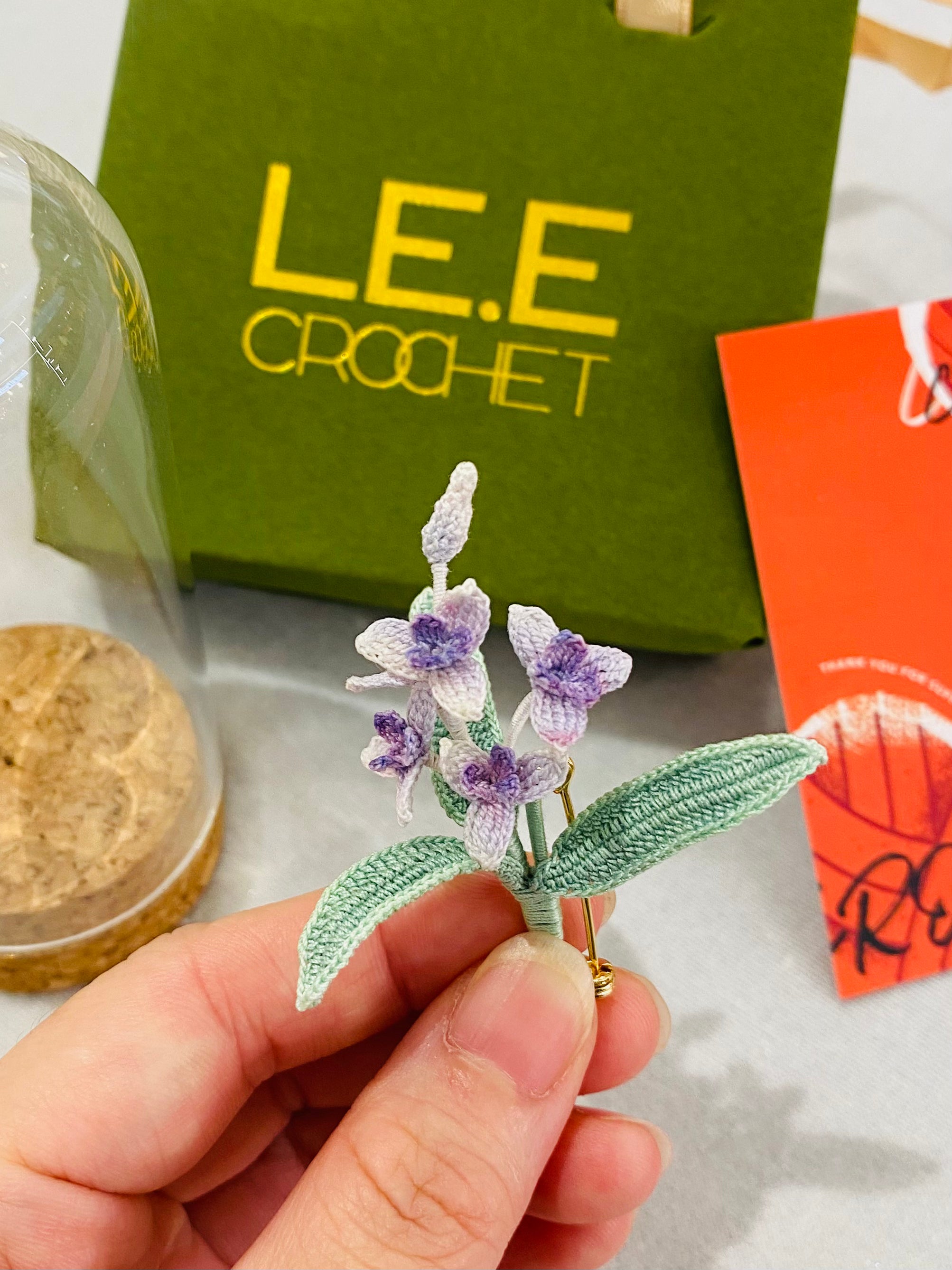 Micro Crochet Brooches | Orchids