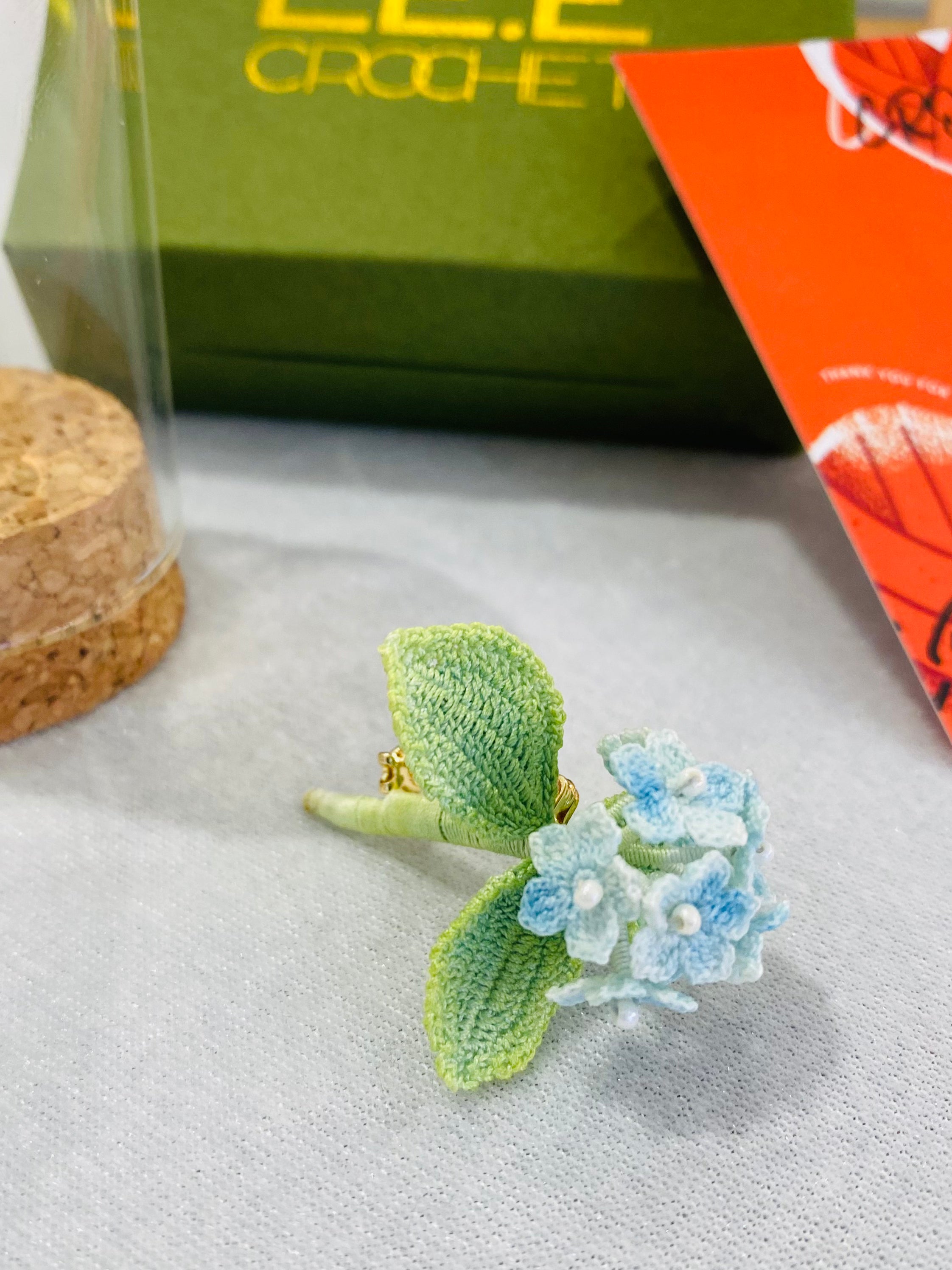 Micro Crochet Brooches | Foget Me Not