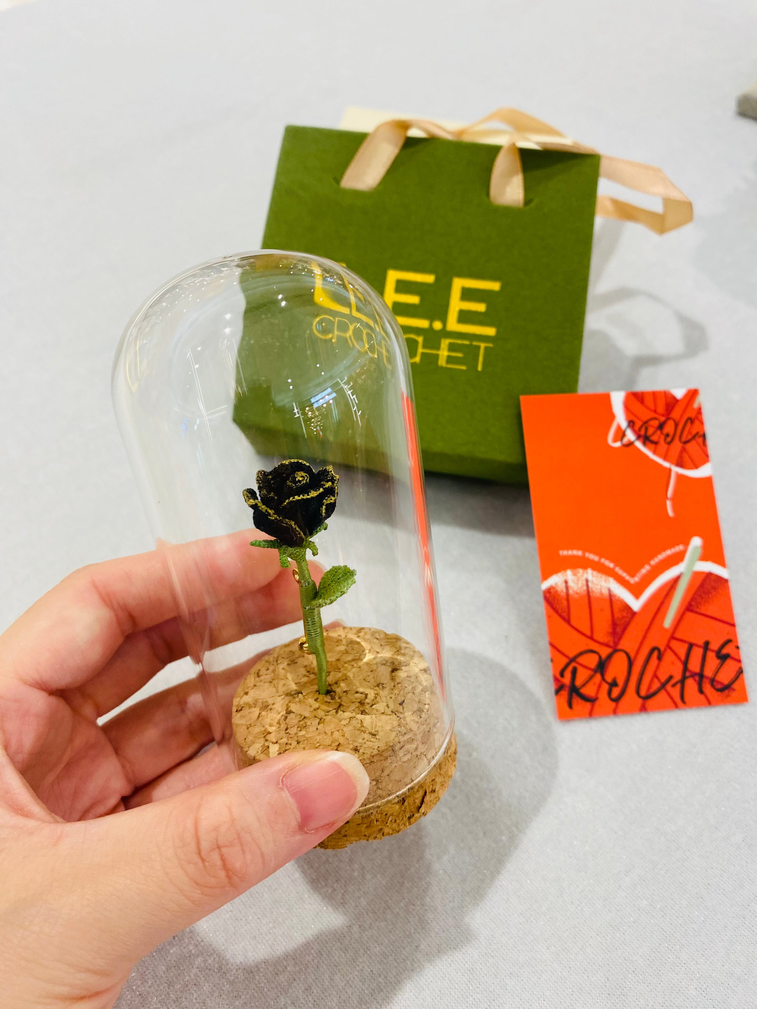 Micro Crochet Brooches | Rose