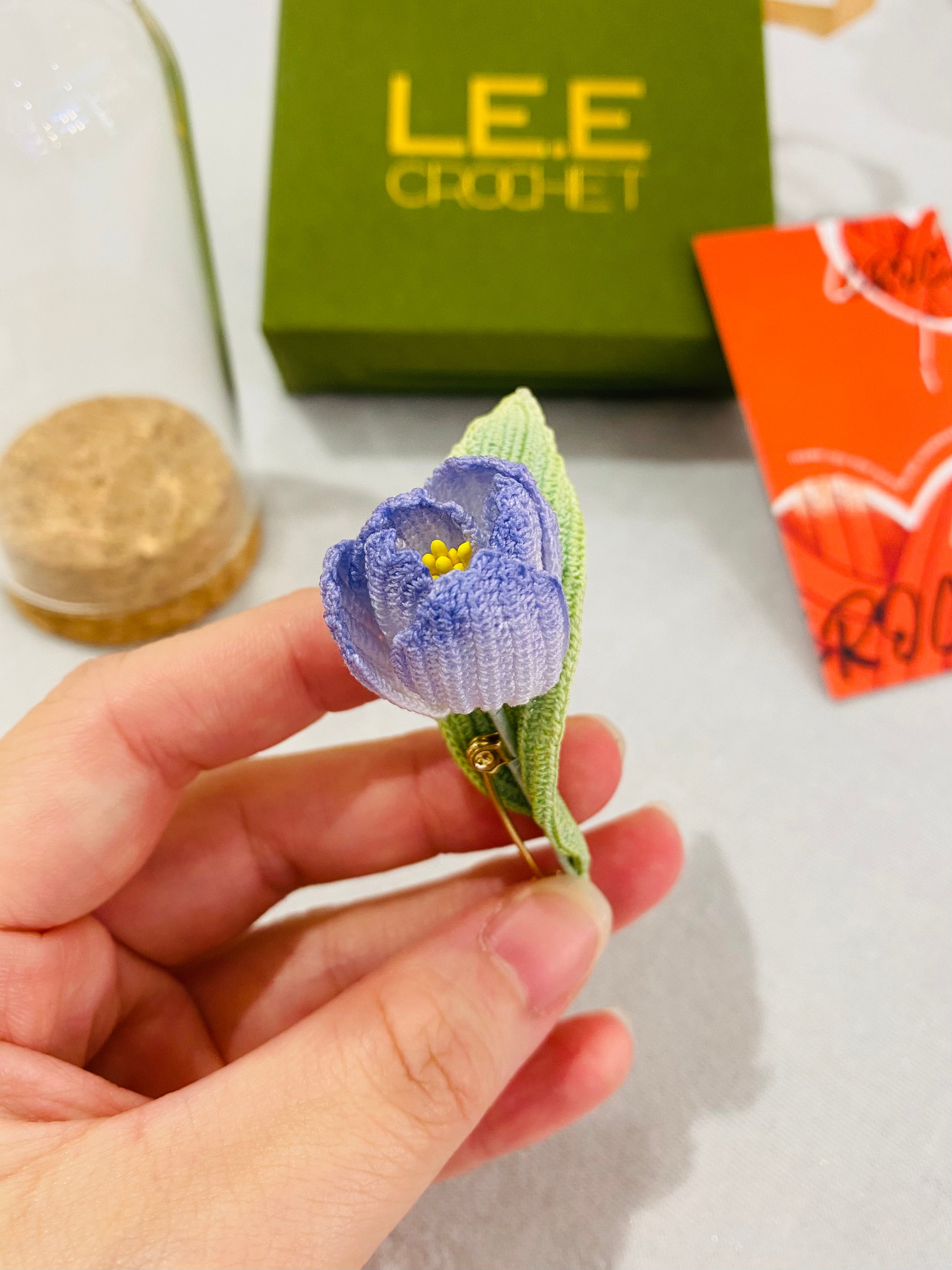 Micro Crochet Brooches | Tulip